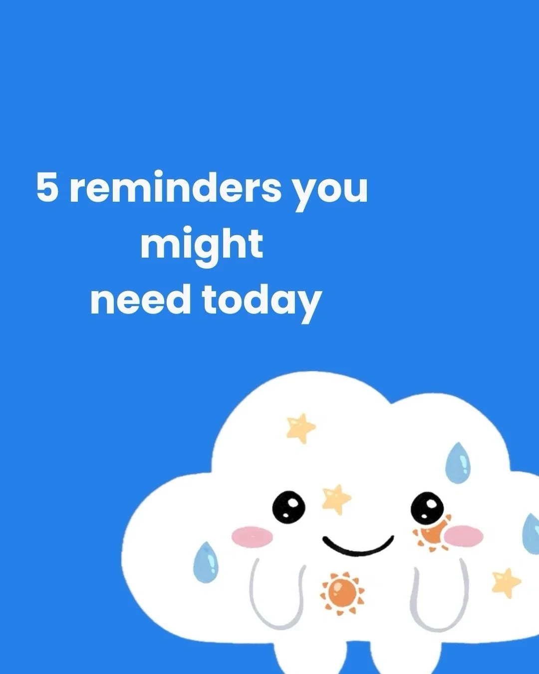 Sometimes we get so used to carrying stress, worries, and responsibilities that we forget how heavy they&rsquo;ve become.

These are five gentle reminders for the days when your mind feels crowded and your heart feels tired. You don&rsquo;t have to h
