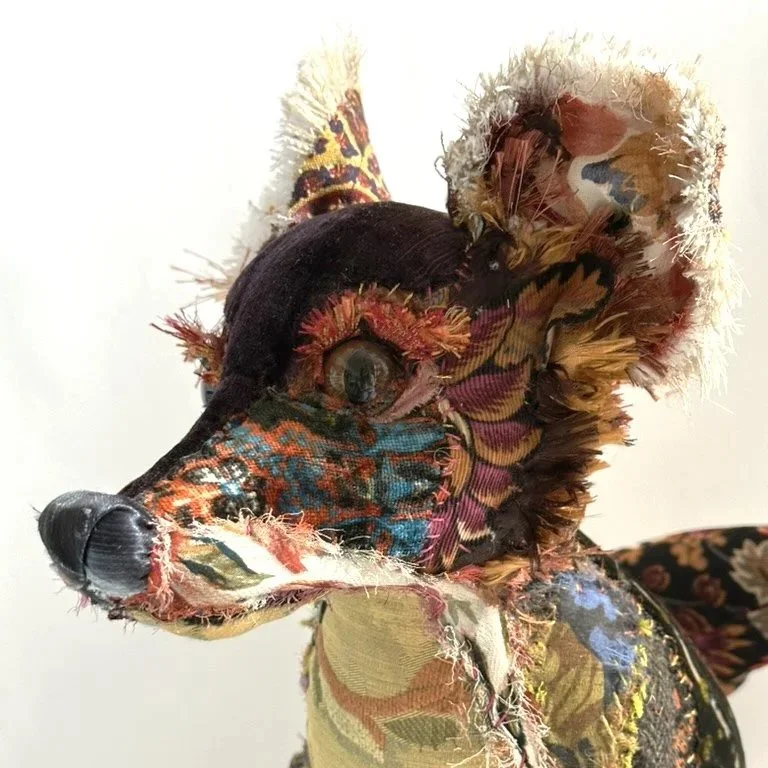 SOLD OUT Textile Fox Sculpture - Bryony Rose Jennings 