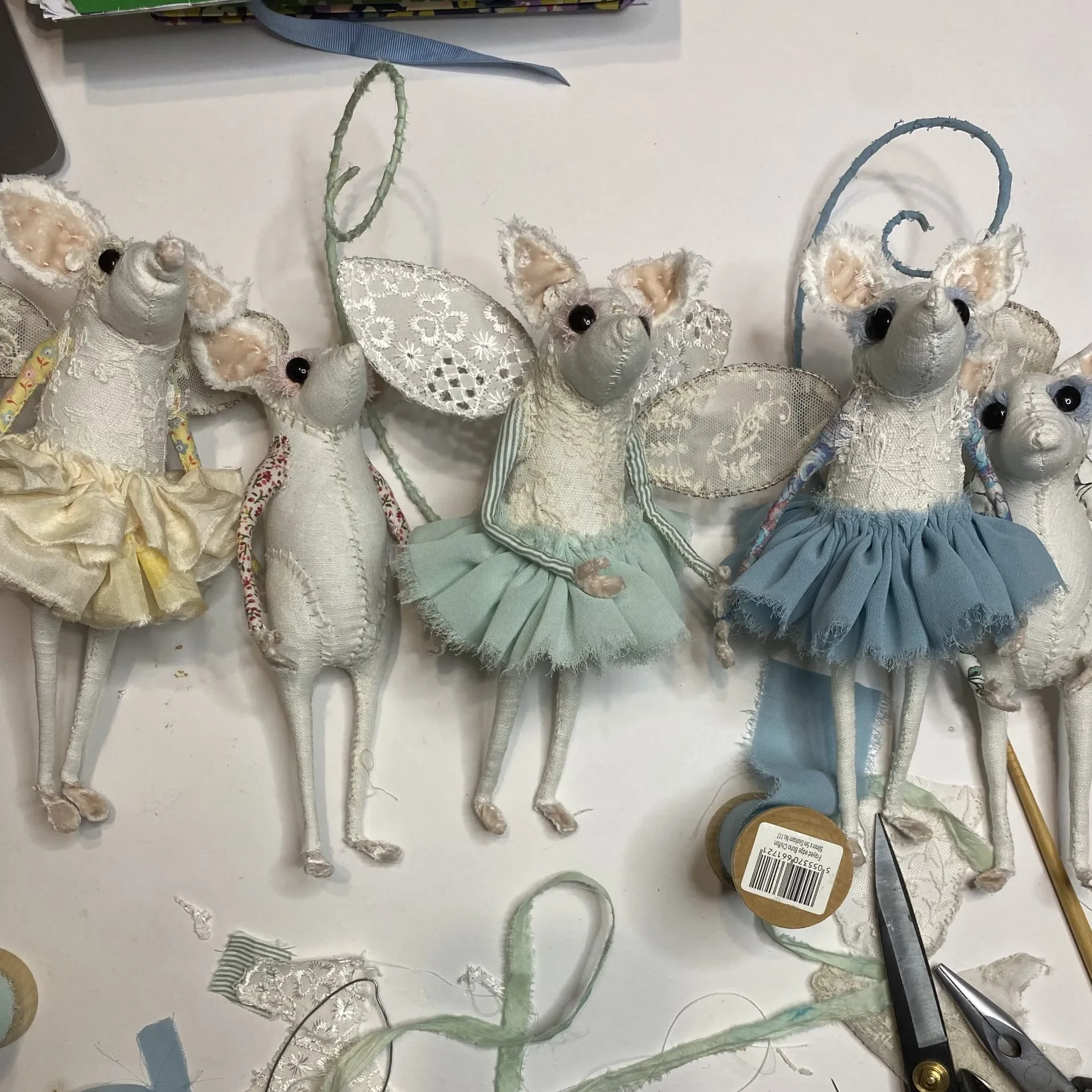 Textile Fairy Mice - Bryony Rose Jennings 