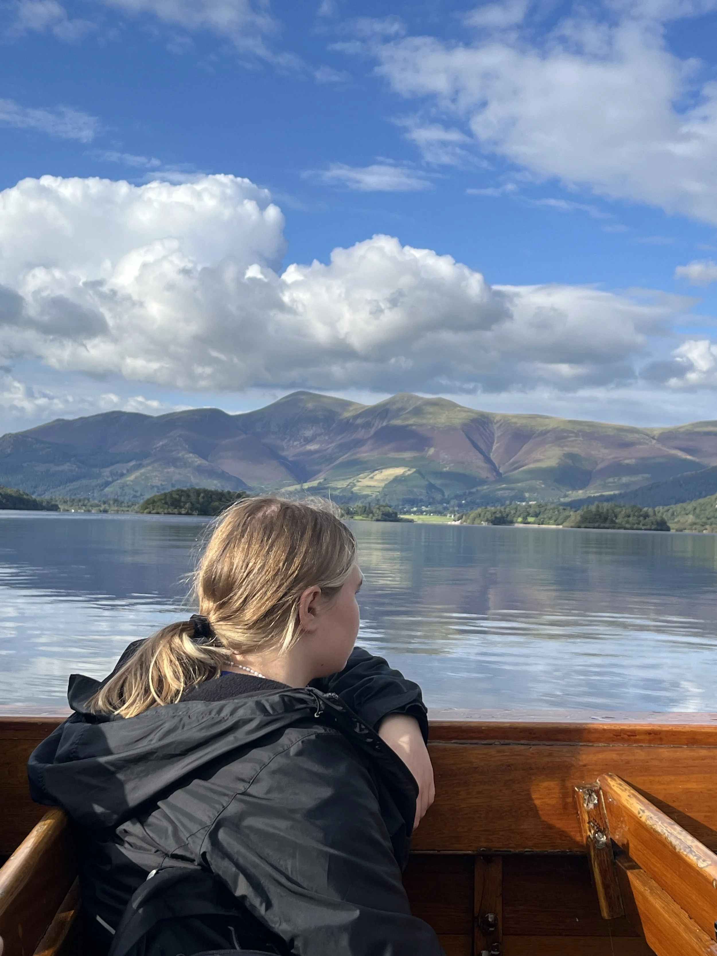 Sophie on Derwentwater