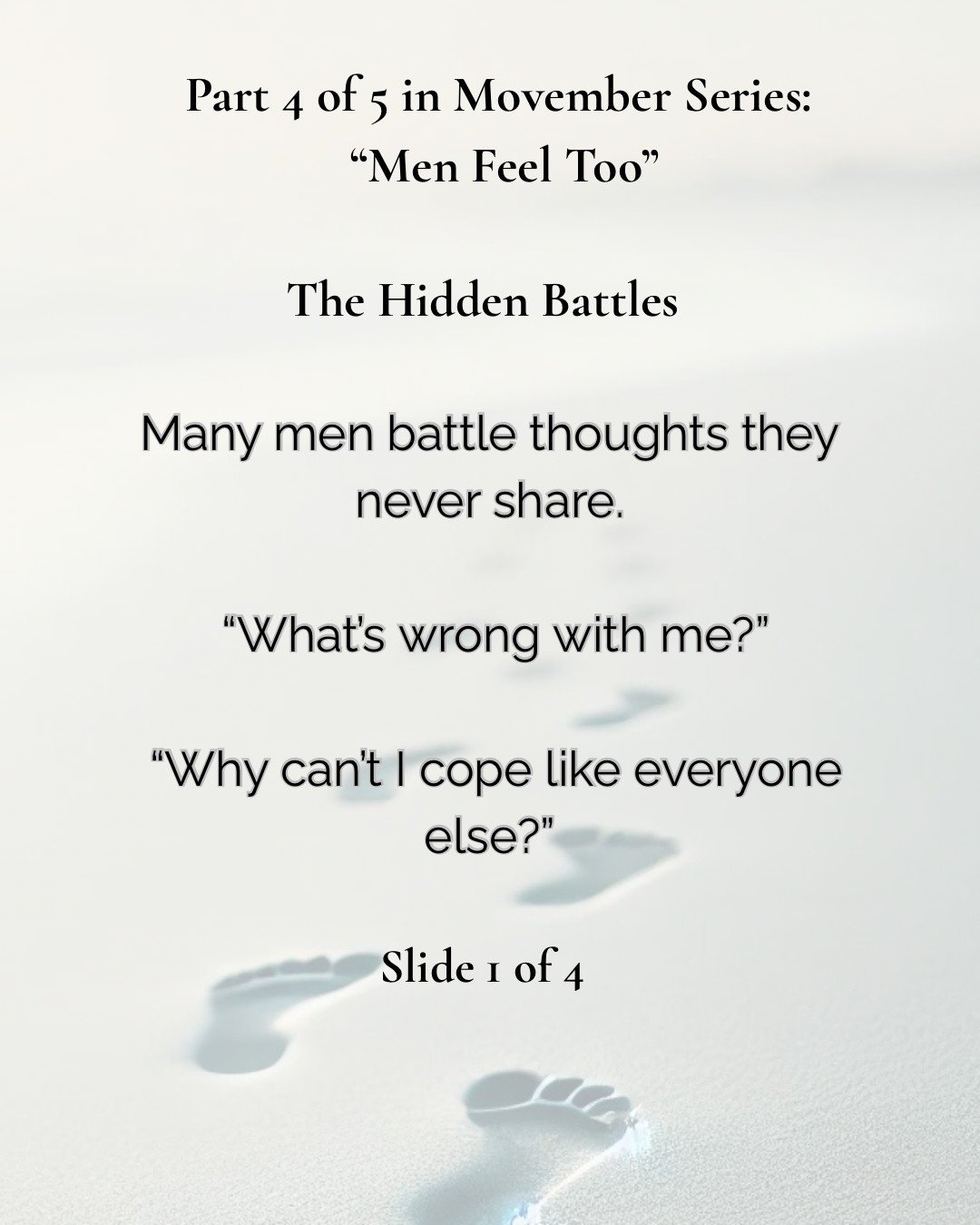 Some men don&rsquo;t ask for help, not because they don&rsquo;t need it&hellip;
but because they don't want to be a burden or feel they shouldn&rsquo;t have to
It isn&rsquo;t a weakness, doing something about it is strength
If you feel low, overwhelm