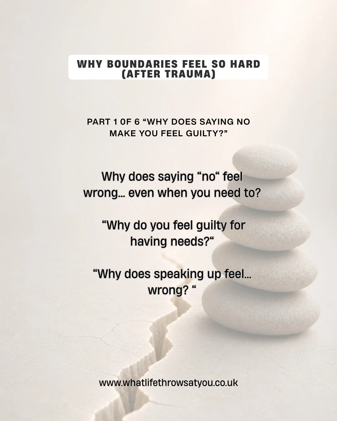 Because at some point, your needs didn&rsquo;t feel safe to express.

So you learned to:
stay quiet
keep the peace
put others first

That doesn&rsquo;t just disappear.
It follows you into adulthood.
And suddenly, something as simple as: 
&ldquo;I&rsq