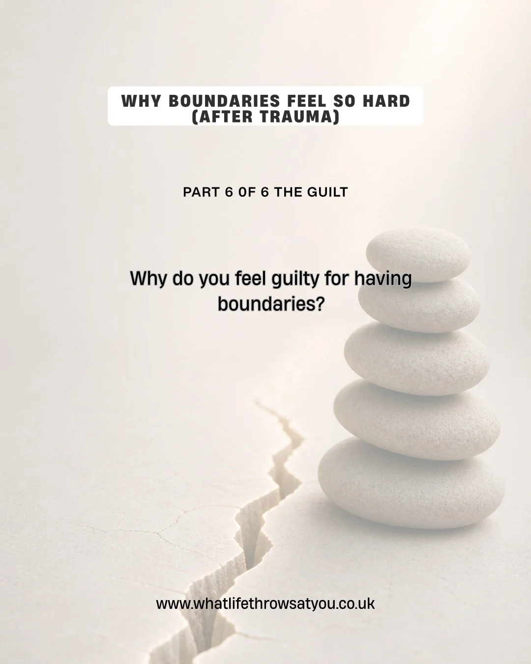 Guilt is one of the biggest reasons people don&rsquo;t set boundaries.
Not because they don&rsquo;t know how&hellip;but because it feels wrong.
You might think:
&ldquo;I&rsquo;m being selfish&rdquo;
&ldquo;I&rsquo;m overreacting&rdquo;
&ldquo;I shoul