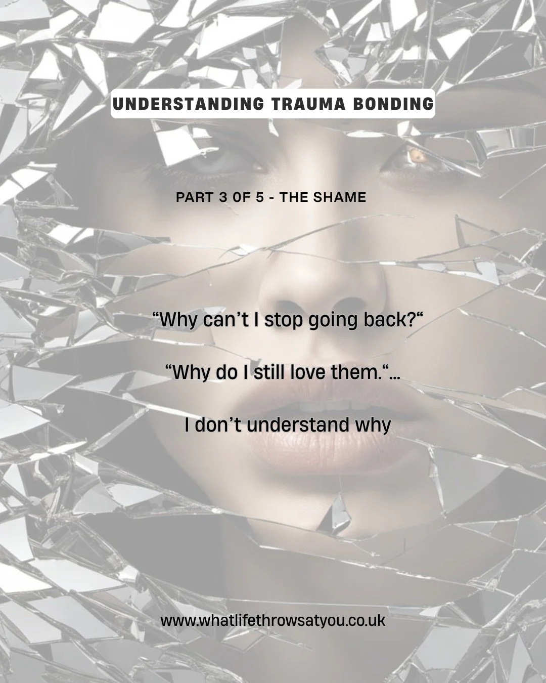 They didn&rsquo;t treat me well.
There were things I should have walked away from.
Things people told me weren&rsquo;t right.
But I loved him deeply.
And for a long time, I didn&rsquo;t understand that.
How can you love someone who hurt you?
That que