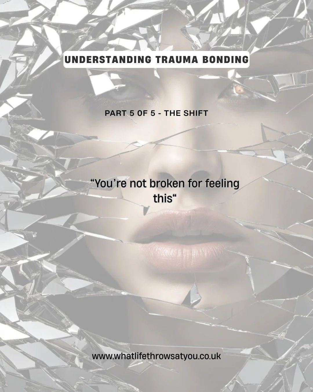 You adapted.
You learned connections in an environment
where love didn&rsquo;t feel safe or consistent.
So you held onto what you could.
Even when it hurt.
Now, you&rsquo;re starting to see it differently.
And that&rsquo;s where change begins.
Not by