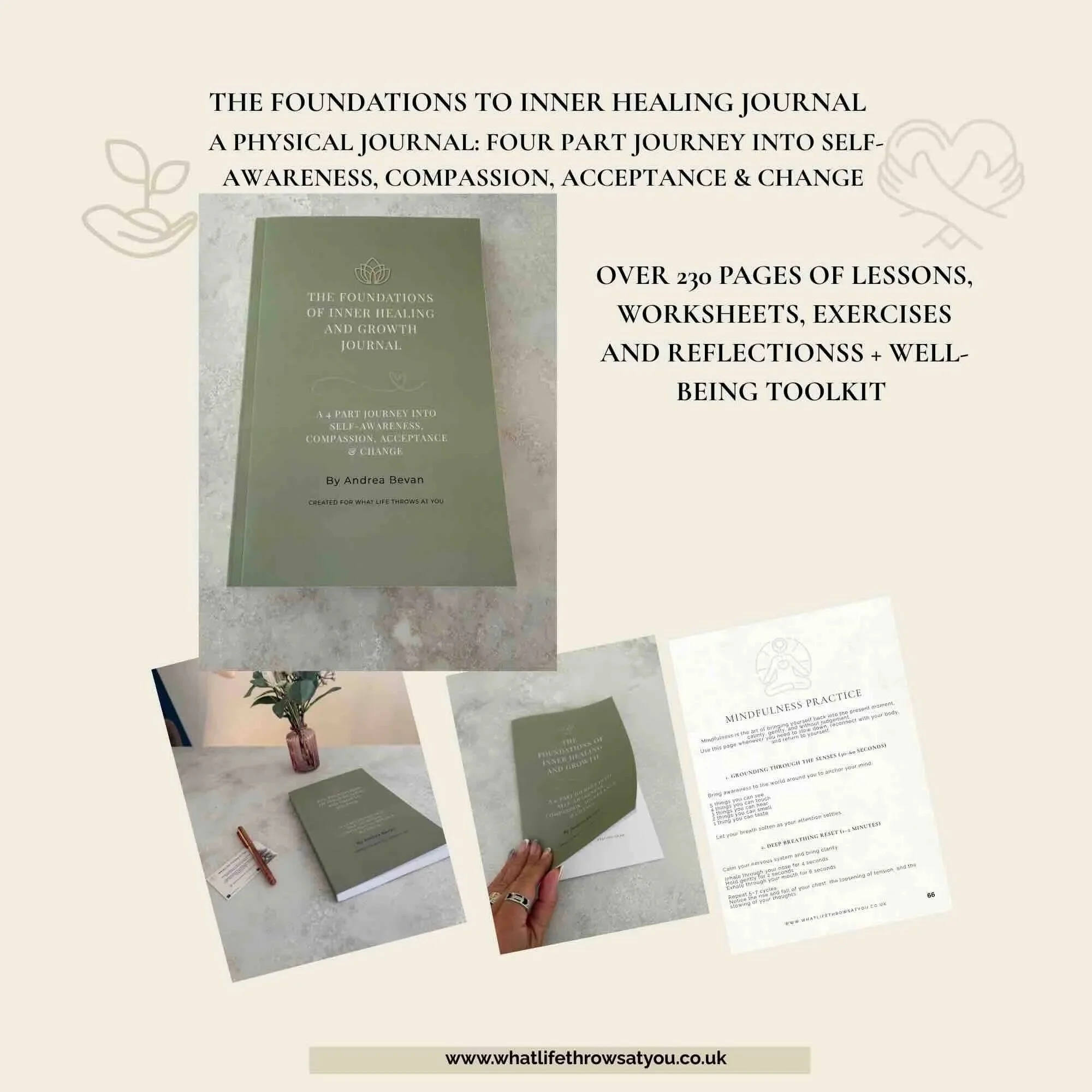 Inner healing & Growth Journal - 230+ Pages of Guided Journaling (Free UK Shipping)