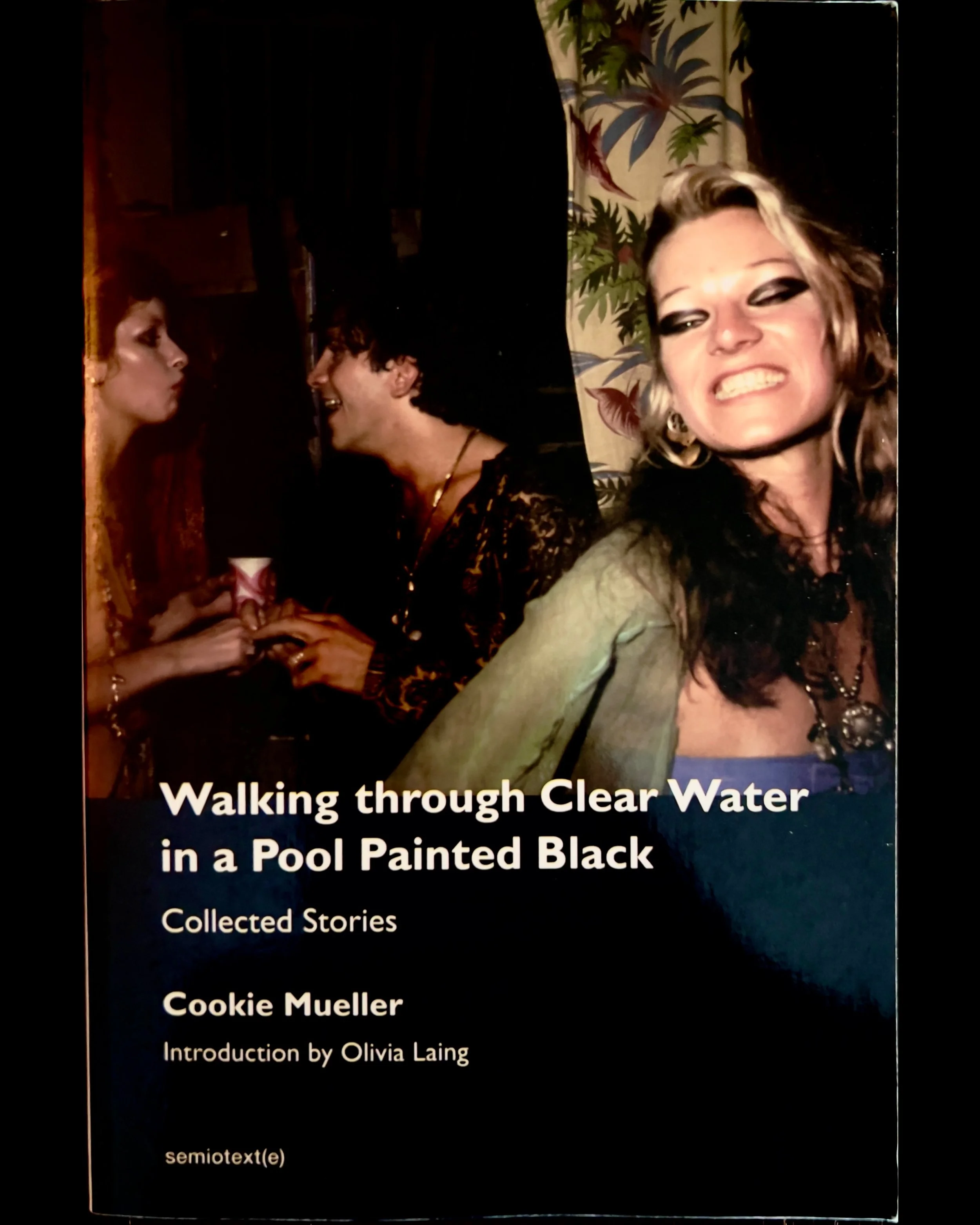 Walking through Clear Water in a Pool Painted Black – Cookie Mueller