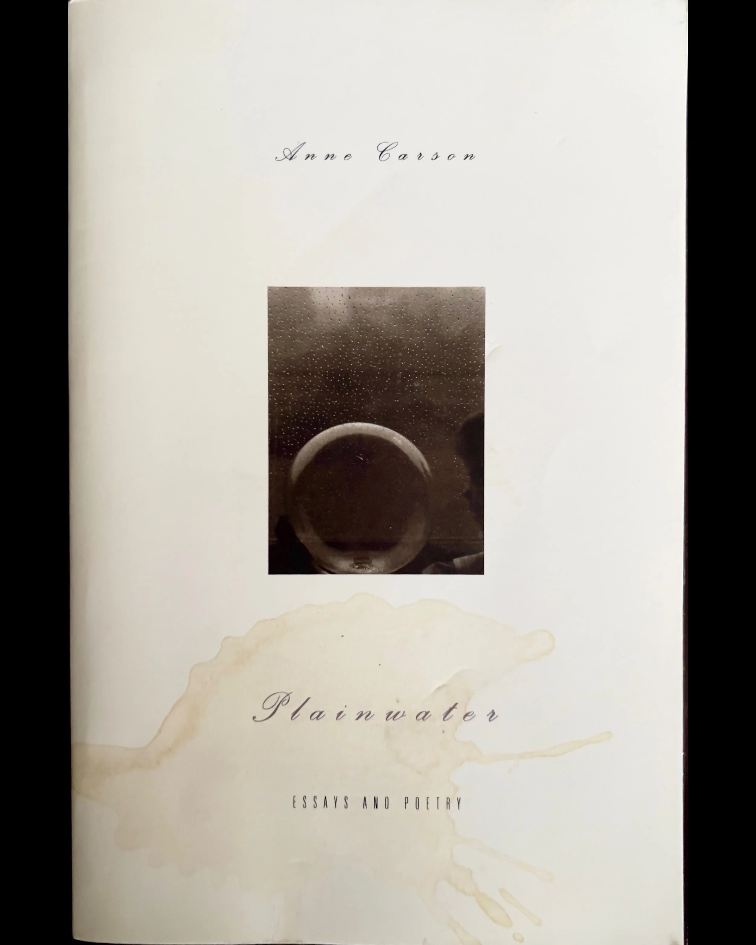 Plainwater: Essays and Poetry - Anne Carson