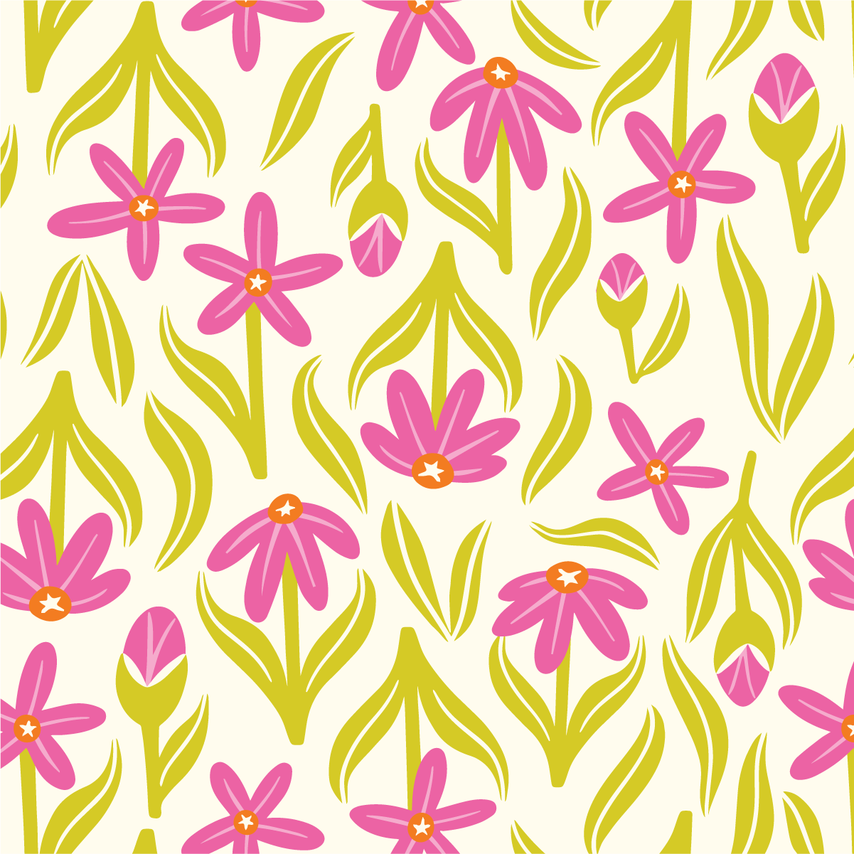 Field of Flowers Pink: FF24A19