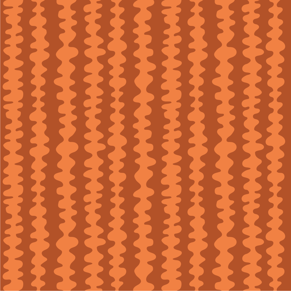 Wild West Wiggle Orange and Brown: FF24B22