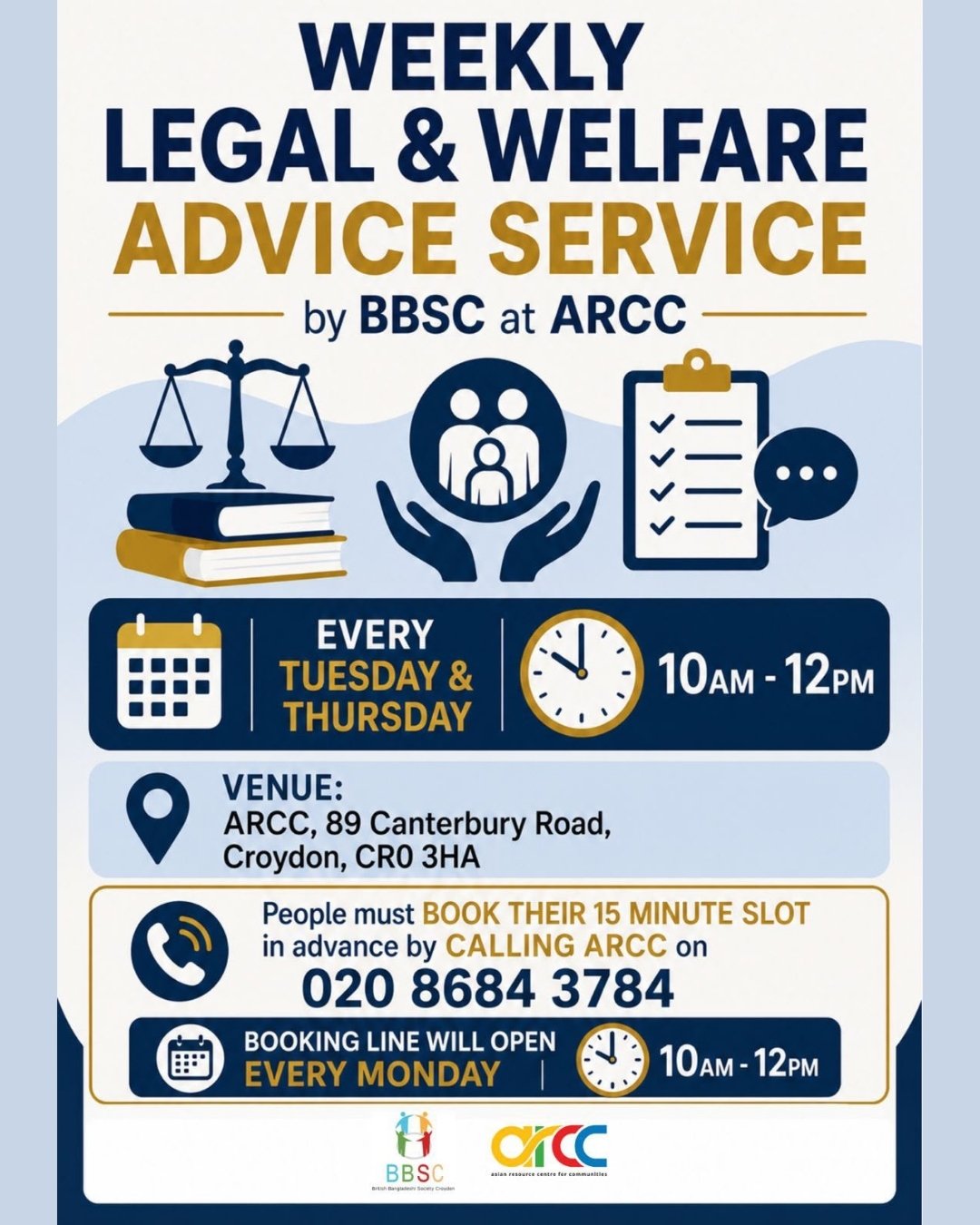 BBSC Weekly Legal & Welfare Advice Service