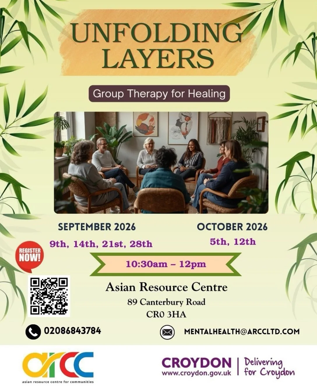 Unfolding Layers &ndash; Group Therapy for Healing 🌿

You don&rsquo;t have to carry the weight alone 💚

Join Unfolding Layers, a safe and supportive group therapy programme where you can share your experiences, build resilience and begin your heali