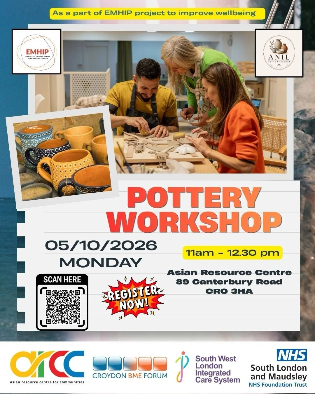 Mental Health &amp; Wellbeing Through Pottery 