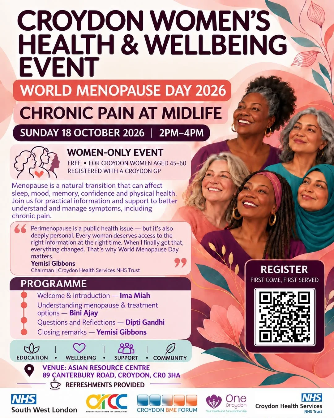 CROYDON WOMEN’S HEALTH &amp; WELLBEING EVENT