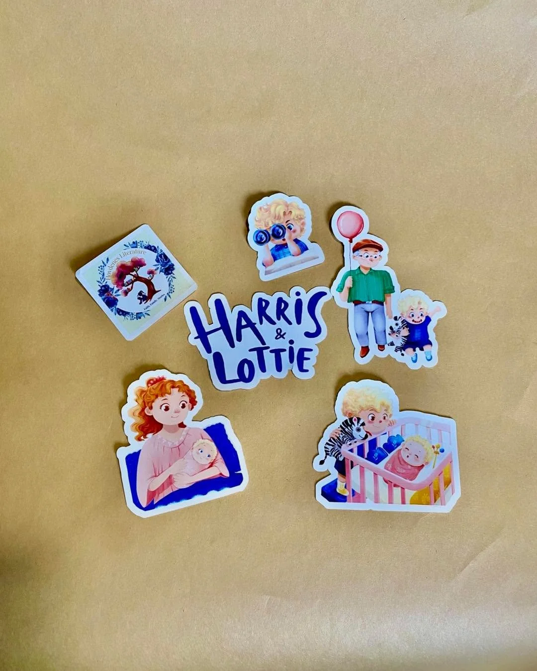 I tried something new&hellip; I made stickers. 🤍

Seeing Harris and Lottie in a new format like this has been so much fun. It&rsquo;s a different way to bring their story to life outside of the pages.

I&rsquo;m still experimenting, but I&rsquo;d lo