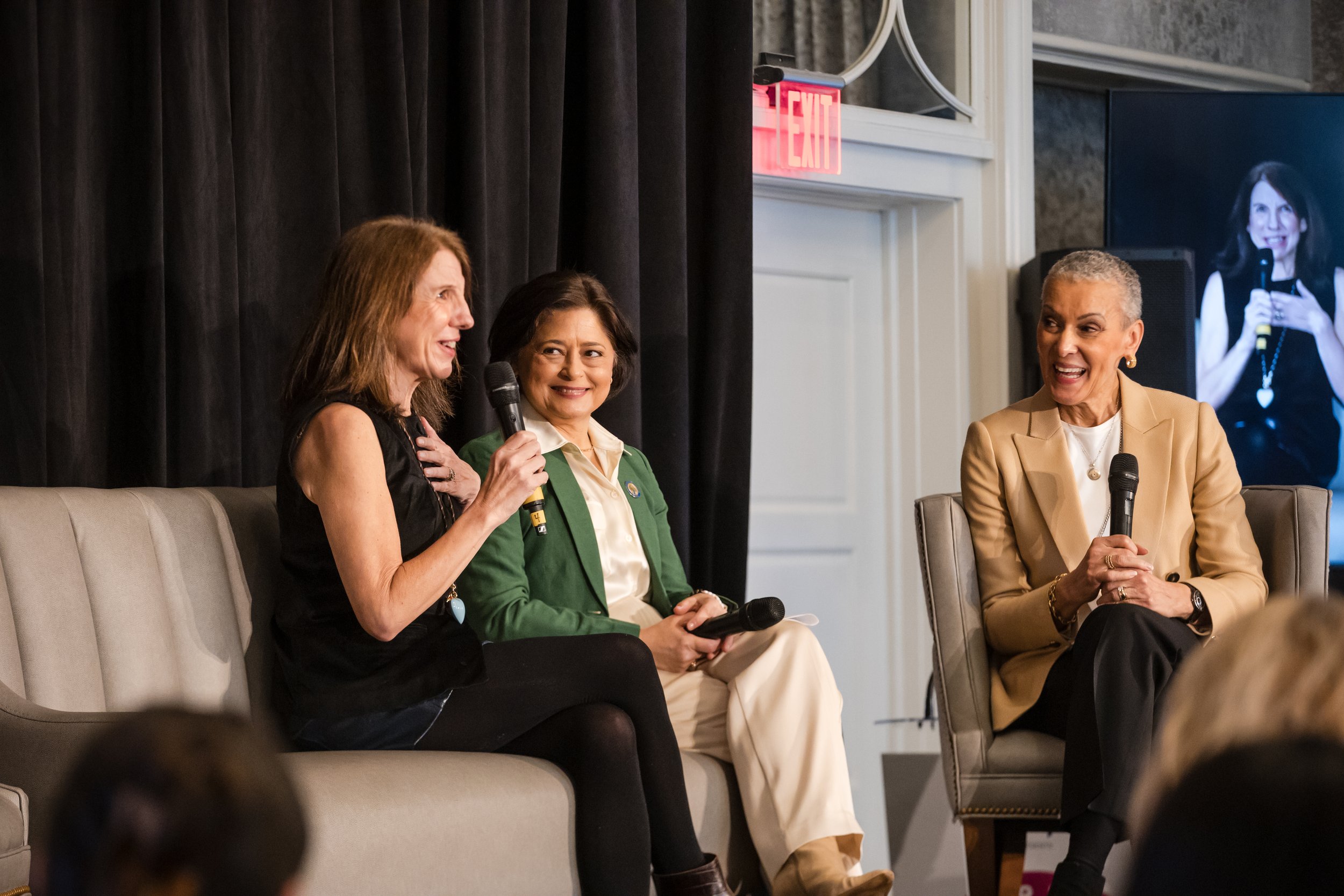 Jennifer Weiss-Wolf and Assemblywoman Heather Simmons with Dr. Sharon Malone