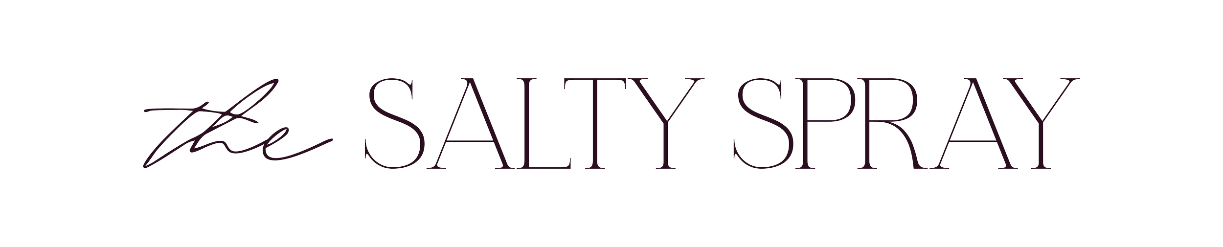 Purple logo for The Salty Spray