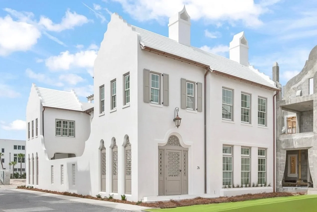 Defined by timeless proportions and thoughtful detail, this Alys Beach residence captures the essence of enduring design. Each space, from the private courtyard to the rooftop terrace, tells a story of connection to light, material, and its coastal s