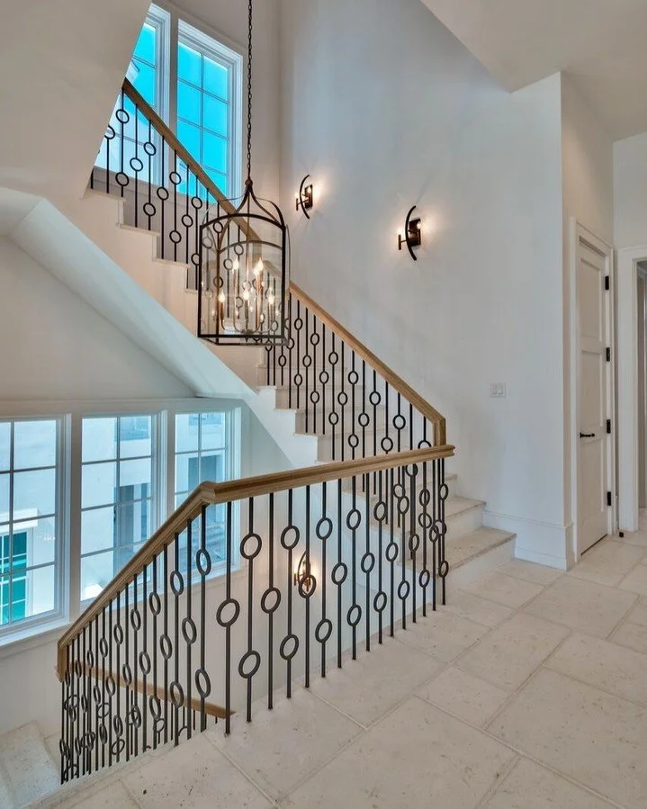 Every curve, tread, and railing tells a story. This staircase brings together structure and detail, creating a space that feels both intentional and inviting.

#chanceyarchitecture #chanceyinteriordesign #staircasedesign #staircase #staircaseinspirat