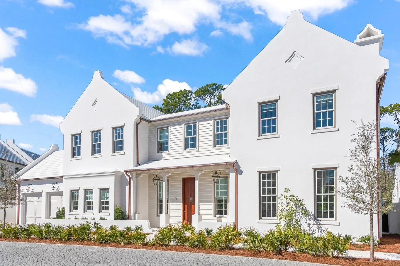 A standout in @alysbeach, 71 Whitten Way is defined by its thoughtful architectural flow, where the great room extends into a grand outdoor loggia and sun-filled courtyard beyond. The home&rsquo;s pool terrace overlooks a private conservation area, o