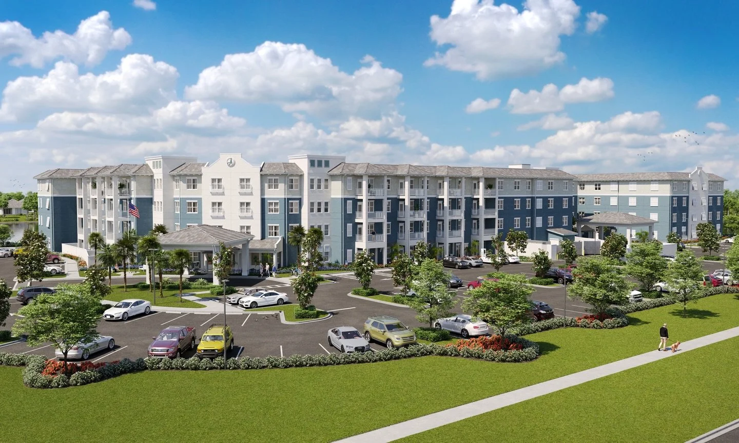 Chancey is excited to announce The Arbor at Watercolor Place, a new 196-residence senior living community coming to Manatee County a mile north of Lakewood Ranch.

Opening in early 2028, the four-story community will offer 96 IL residences, 76 AL res