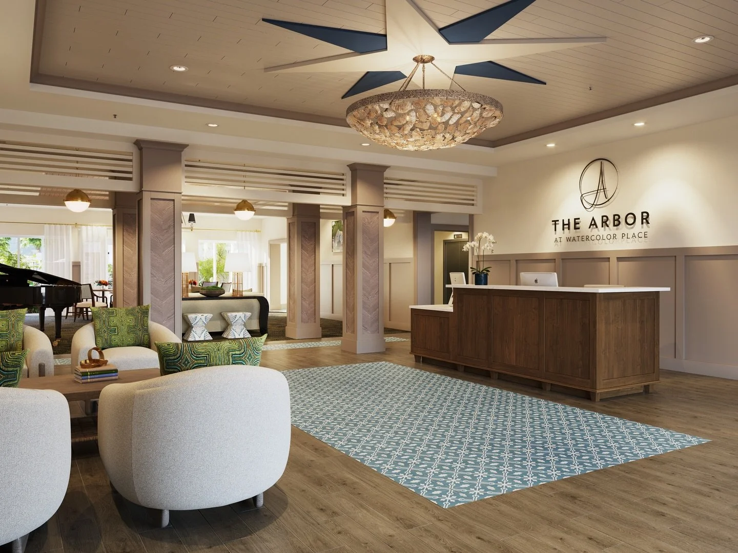 Chancey is excited to bring thoughtful, wellness-focused interiors to The Arbor at Watercolor Place, our newest senior living community. 

Designed to support comfort, connection, and everyday living, the interiors will feature welcoming gathering sp