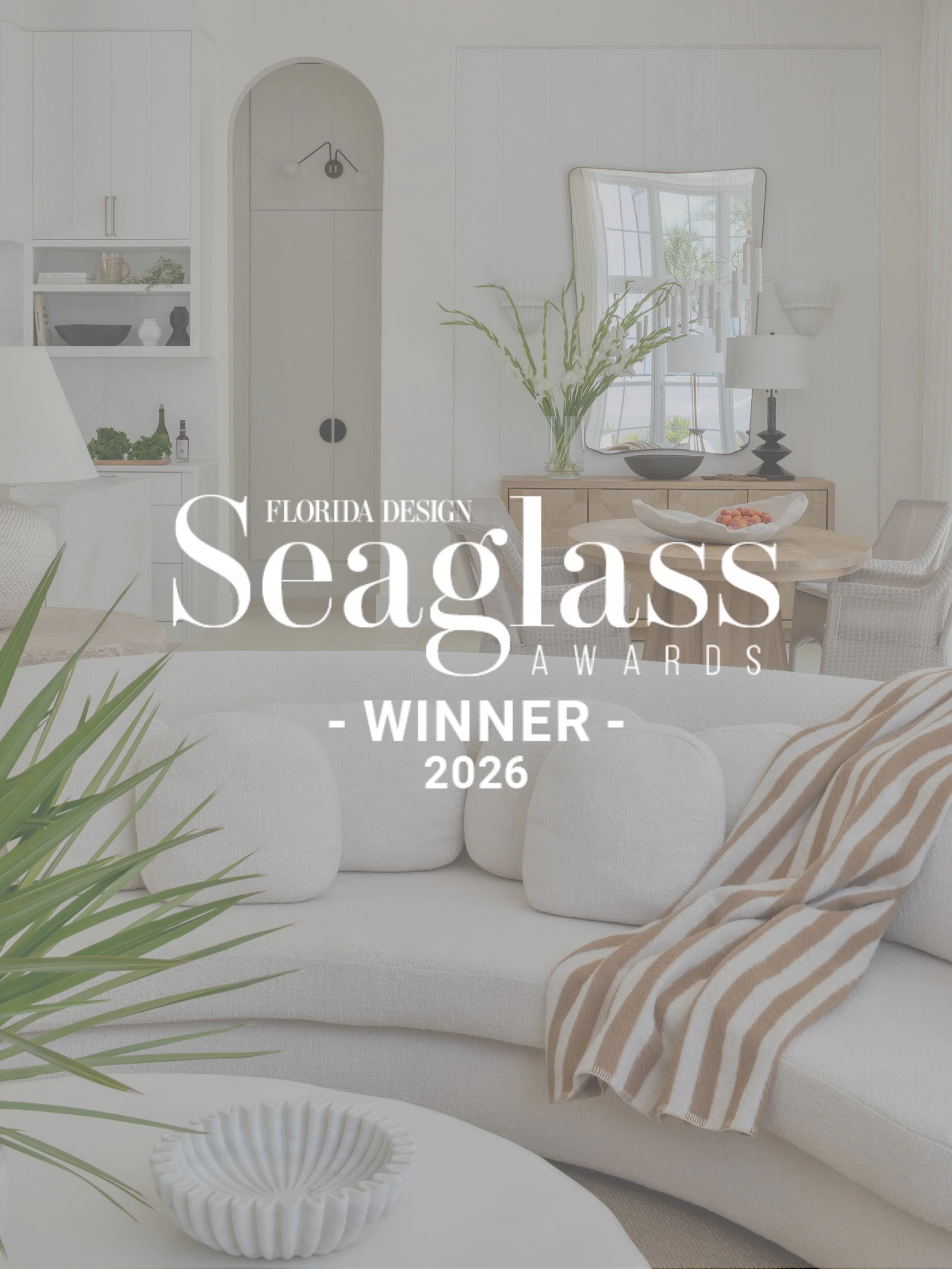 We are honored to share that we were awarded First Place at the 2026 @floridadesign Seaglass Awards in four categories!

🏆 Interior Architecture
🏆 Outdoor Living Space
🏆 Interior Use of Stone/Tile
🏆 Small Space Design

We&rsquo;re grateful to Flo