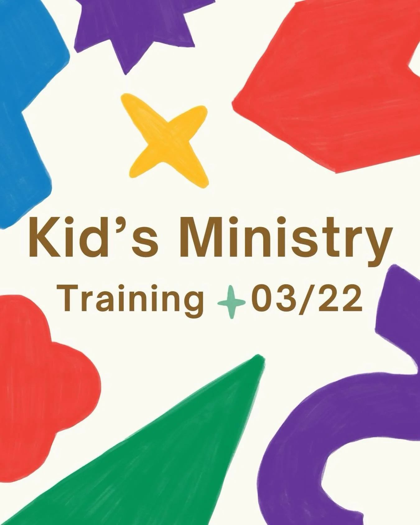 We&rsquo;re excited to host a Kids Ministry Volunteer Training Day as we continue building a safe, fun, and Christ-centered environment for our kids each week. This will be a significant training that will cover many of our safety guidelines, best pr