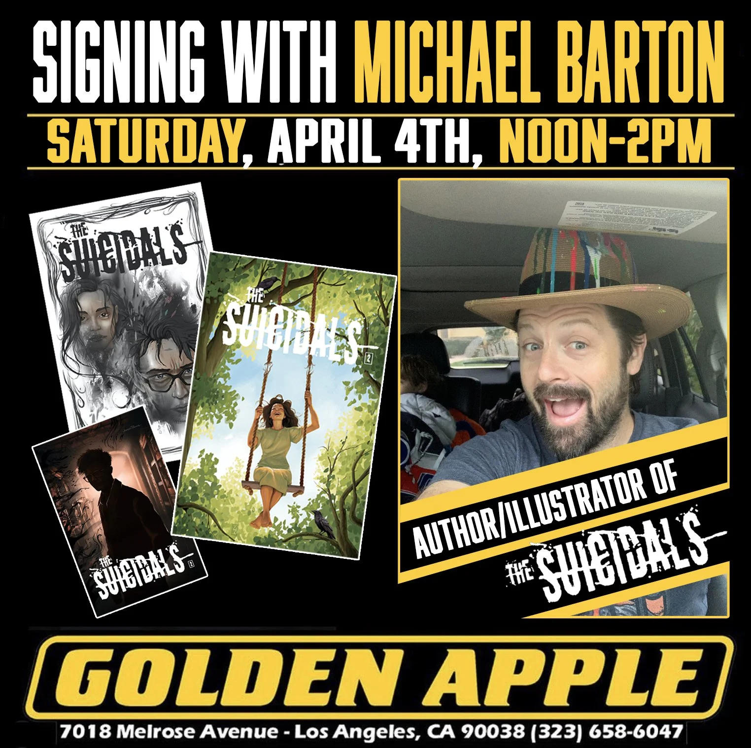 Signing at Golden Apple Comics