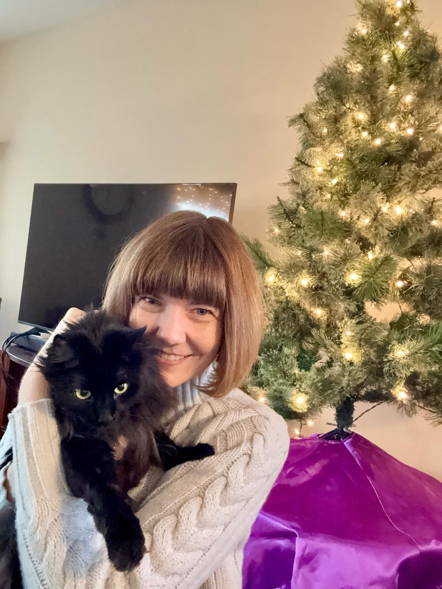 Four years ago, when my cats were babies, having a Christmas tree with them felt impossible.
Honestly, there were seasons where everything felt impossible.

But recovery taught me that life expands in ways you can&rsquo;t predict, one brave choice at