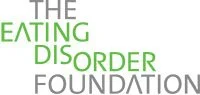Logo of The Eating Disorder Foundation with text in gray and green.