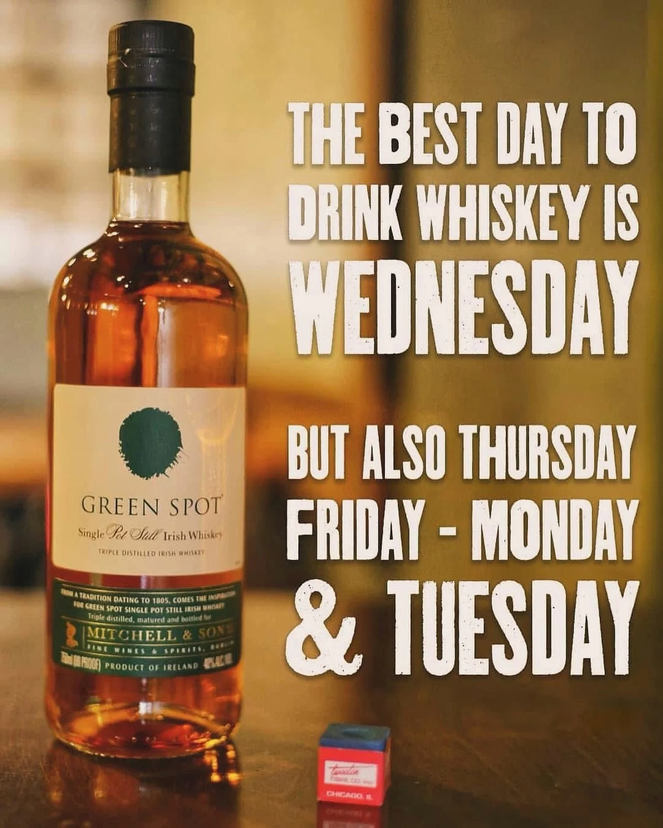 It&rsquo;s really too bad there are only 7 days in the week, eh? 🥃