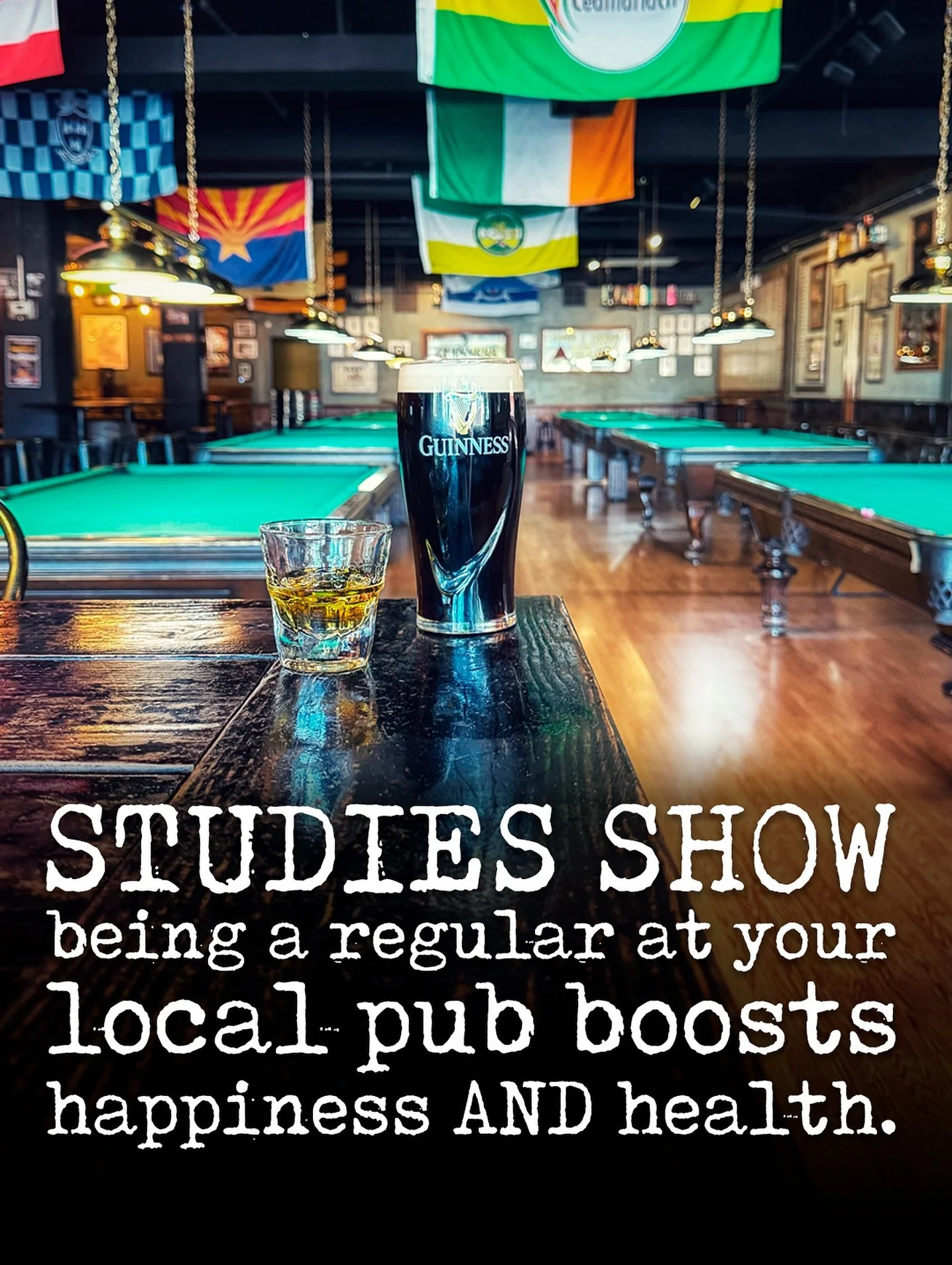 Turns out science has our back on this one&hellip;

Researchers at the 𝗨𝗻𝗶𝘃𝗲𝗿𝘀𝗶𝘁𝘆 𝗼𝗳 𝗢𝘅𝗳𝗼𝗿𝗱 have found that people who spend time in their neighborhood pubs feel 𝗵𝗮𝗽𝗽𝗶𝗲𝗿, 𝗺𝗼𝗿𝗲 𝗰𝗼𝗻𝗻𝗲𝗰𝘁𝗲𝗱, 𝗮𝗻𝗱 𝘄𝗮𝘆 𝗹𝗲𝘀𝘀 𝘀