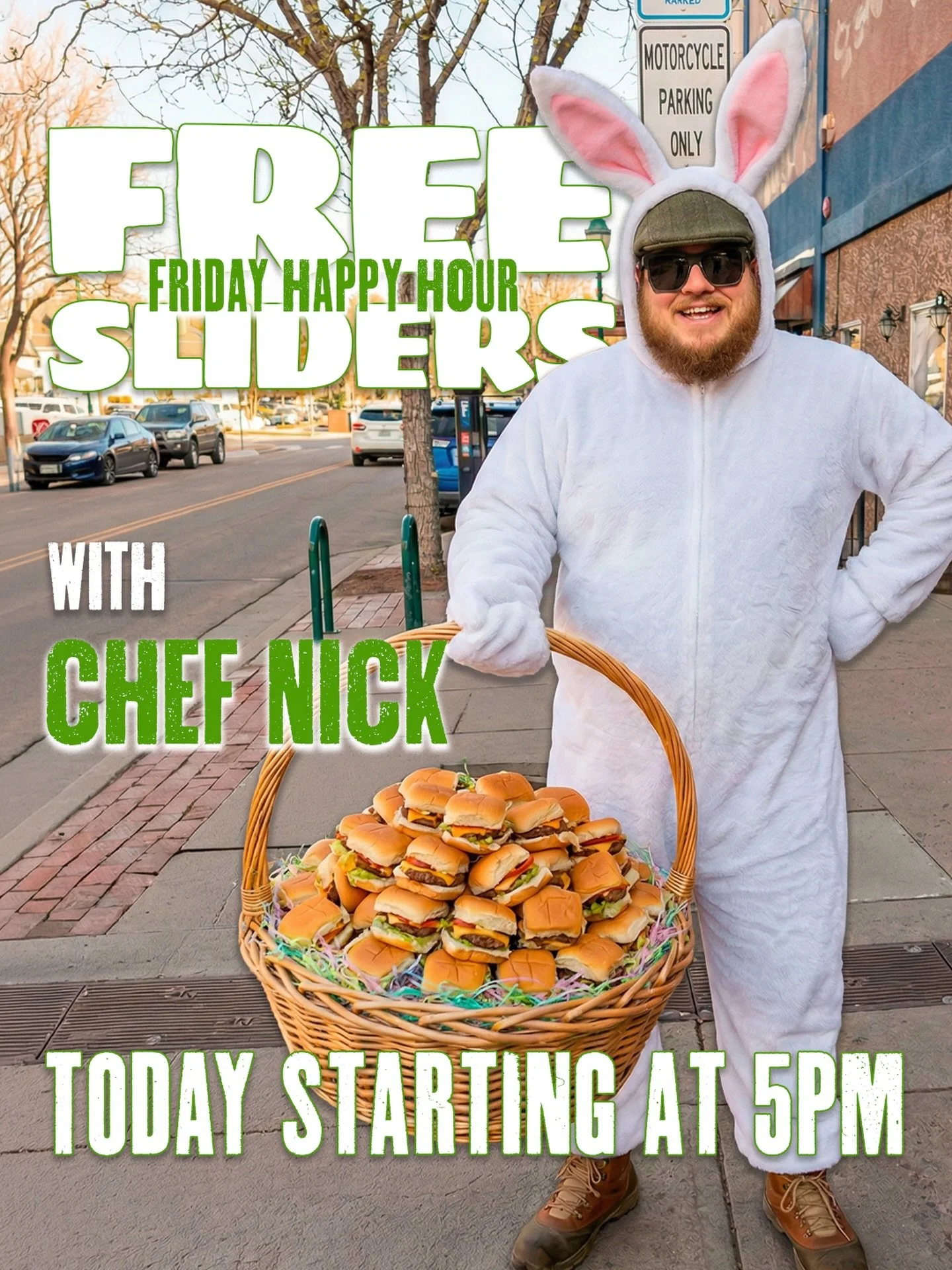 🍔✨ Good Friday. First Friday. Slider Friday.

That&rsquo;s not just a lineup&hellip; that&rsquo;s a trifecta.

Chef Nick will be out on the patio starting at 5PM, serving up the best free sliders in town while downtown is buzzing.

Art, vibes, and f