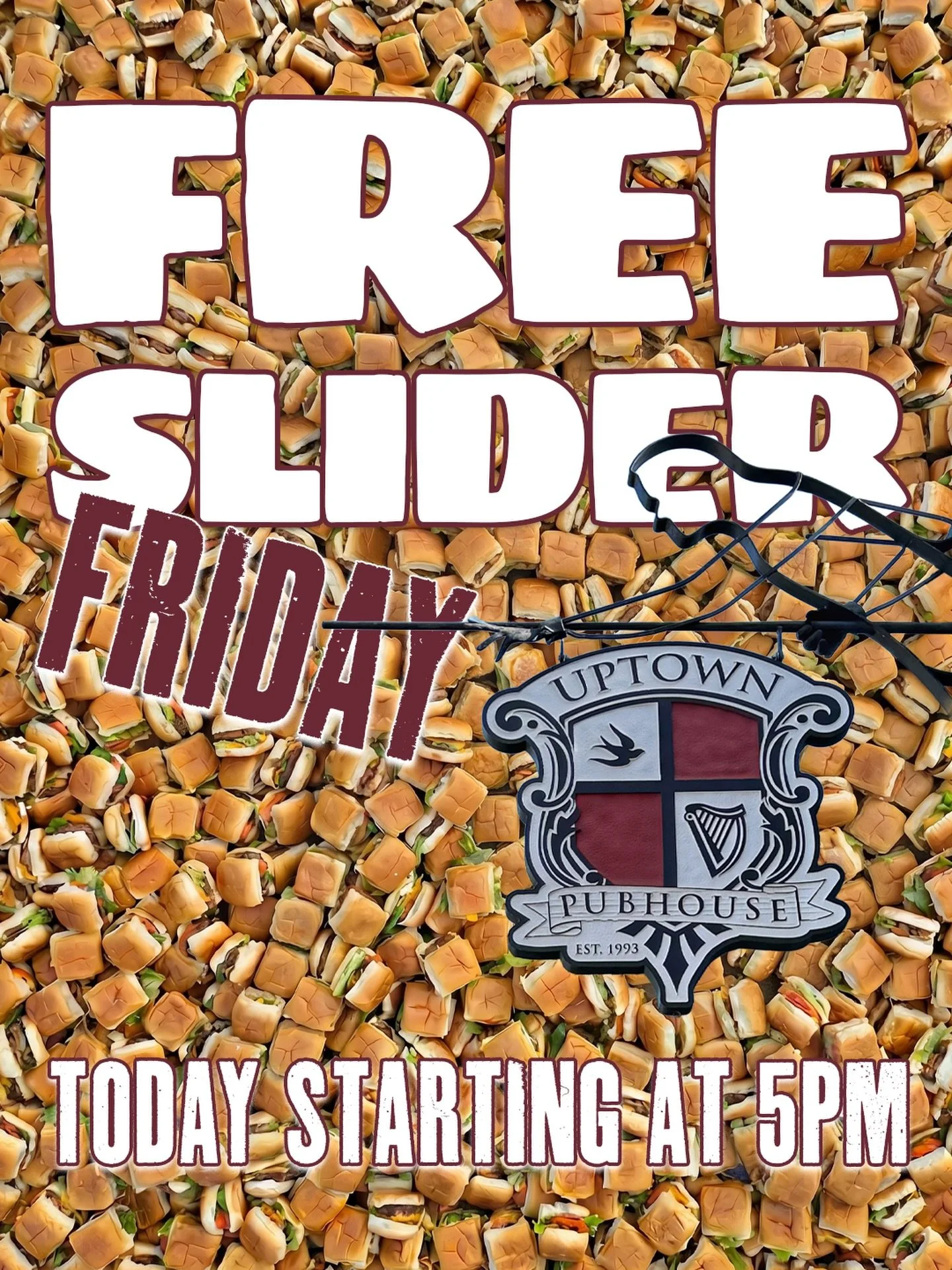 🍔🥃 Chef Nick may be off sipping whisky in Scotland, but Free Slider Friday is STILL ON.

This week, HMONEY is stepping up to the grill, slinging tasty sliders and keeping our favorite tradition alive and well.

Come welcome him to the patio, grab a