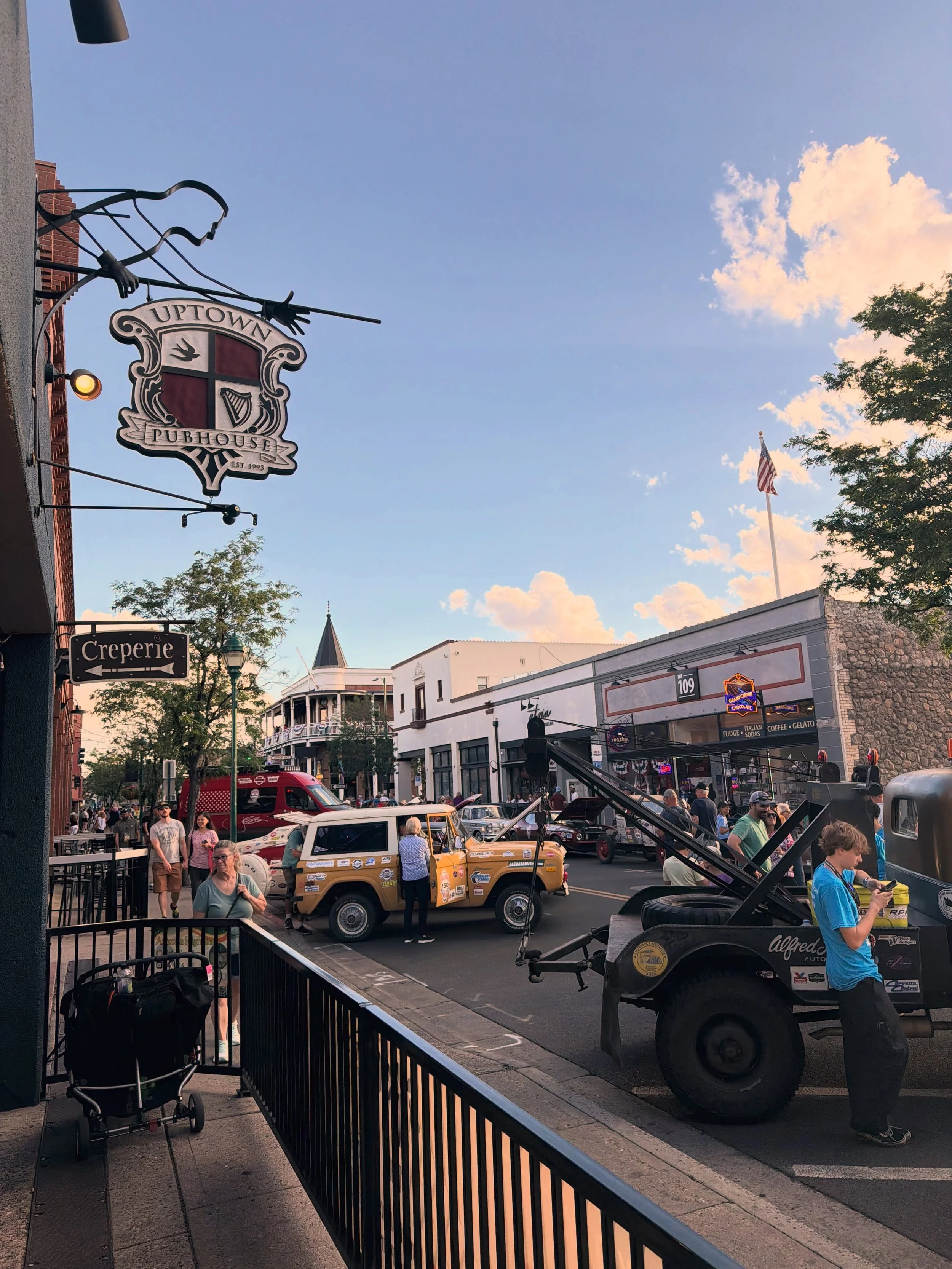🚗✨ More from The Great Race rolling through Flagstaff.

Downtown has been looking extra good with these incredible vintage cars, Route 66 energy, and plenty of folks out enjoying the show.

There&rsquo;s just something special about seeing all this 