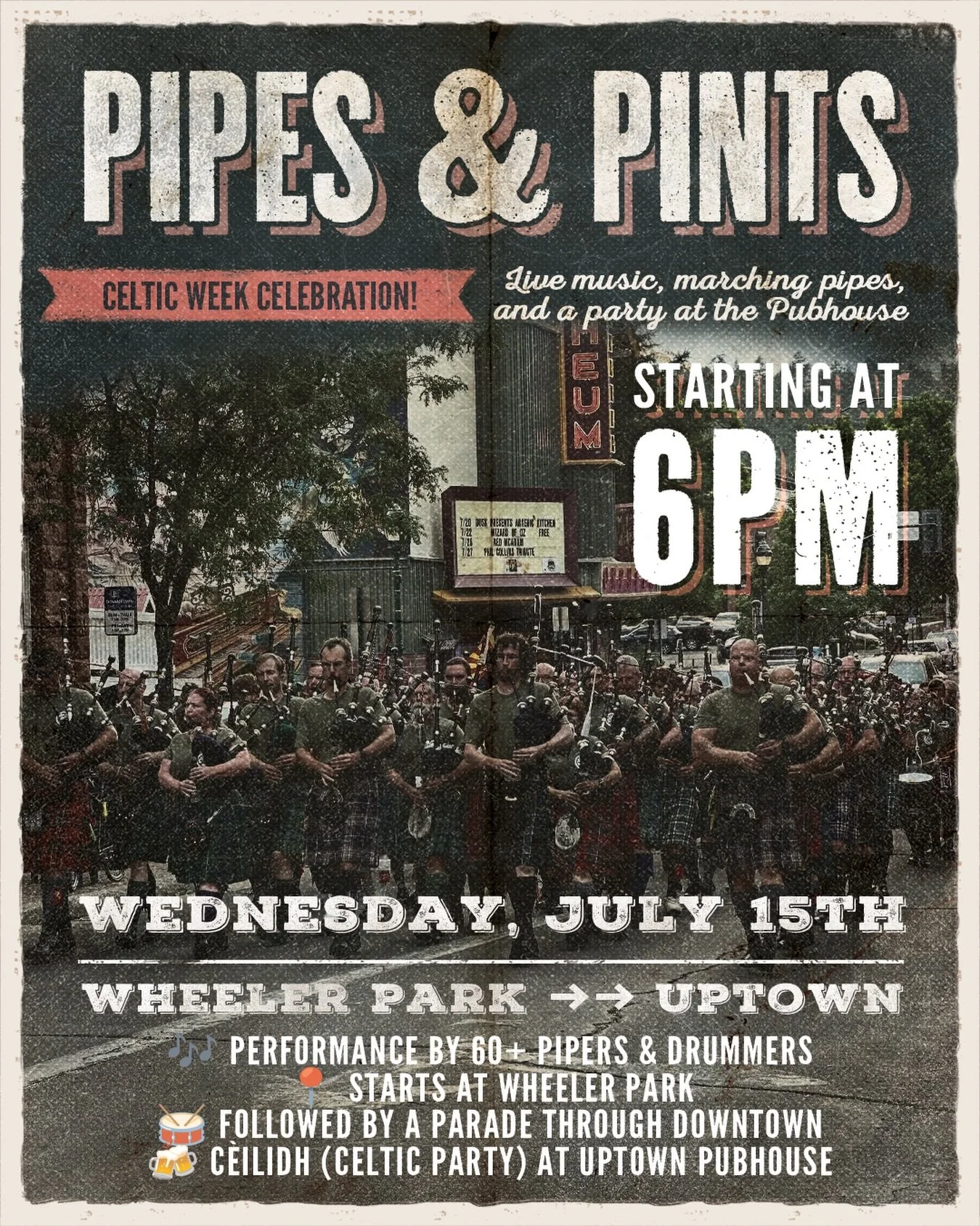 ☘️ 2026 Flagstaff Celtic Week is here brought to you by the Northern Arizona Celtic Heritage Society @northernazcelts 

Help us kick off the festivities with Pipes &amp; Pints on Wednesday, July 15 at 6PM.

The parade of pipers will start at Wheeler 