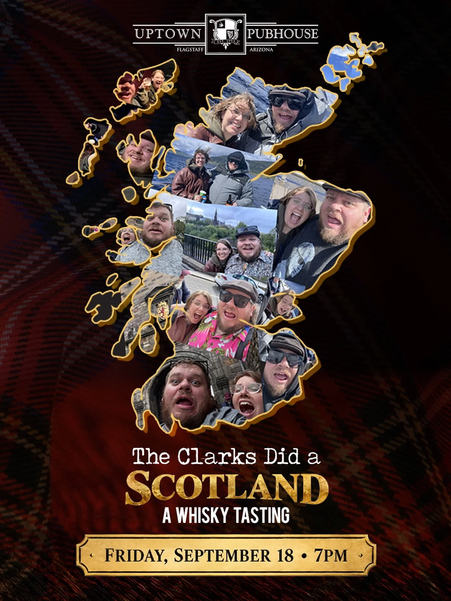 🥃 Tomorrow night, we&rsquo;re taking a little trip to Scotland without leaving downtown Flagstaff.

Join Nick and Jessica Clark at Uptown on Friday, September 18 at 7PM for The Clarks Did Scotland, a special Scotch whisky tasting inspired by their t