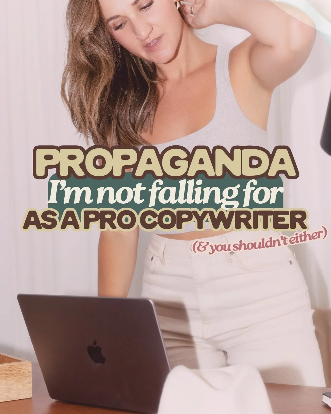 I said what I said 🙃

RE: on that chitter-chatter on those slides 👆🏼

Don&rsquo;t forget I&rsquo;m sharing a FREE email series starting next week (March 16) called AI is Garbage (&amp; What You Can Do About It) 

I&rsquo;m teaching you how to&hell