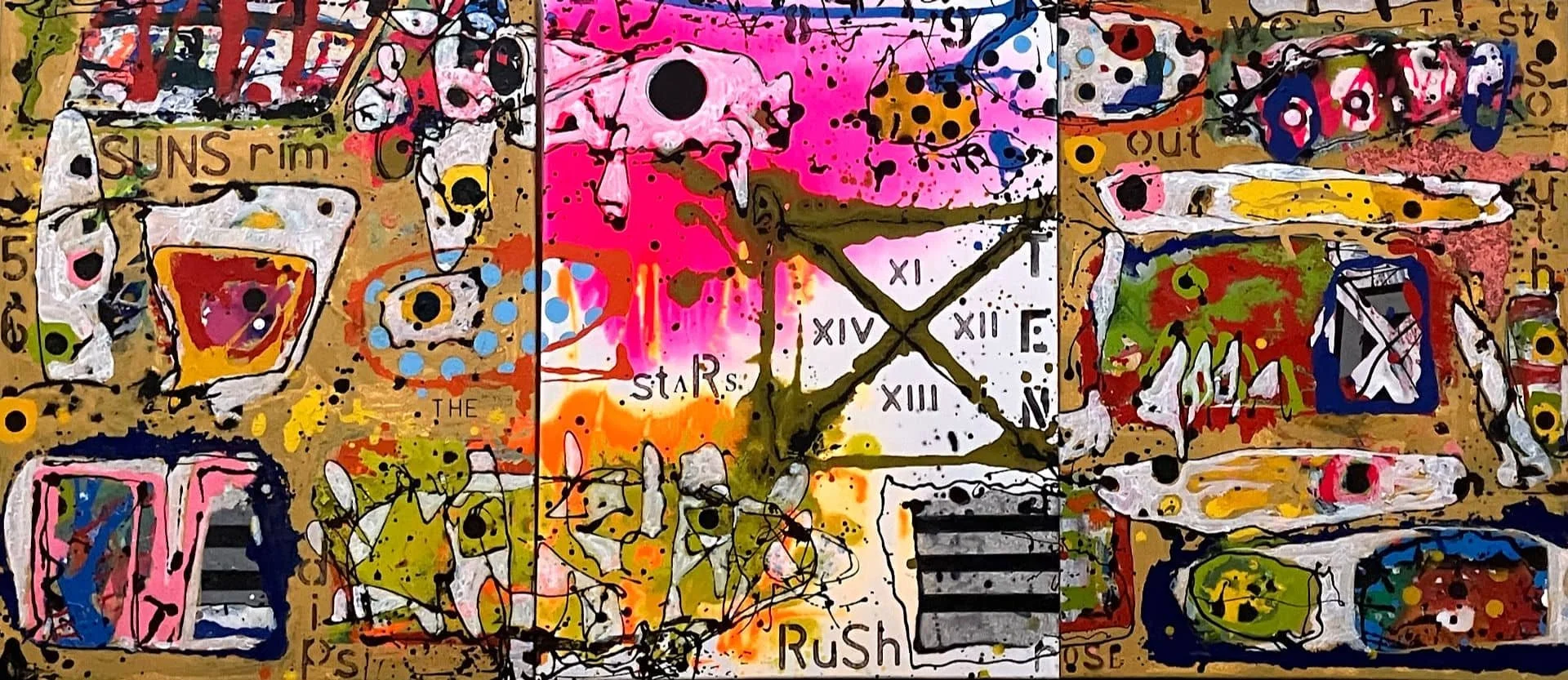 Heading west, 71 x 31 ins, 2025