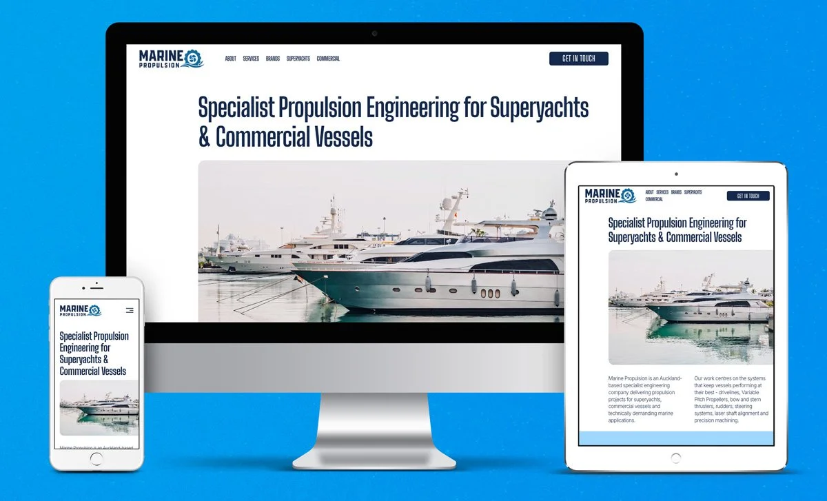 Marine Propulsion Website Design