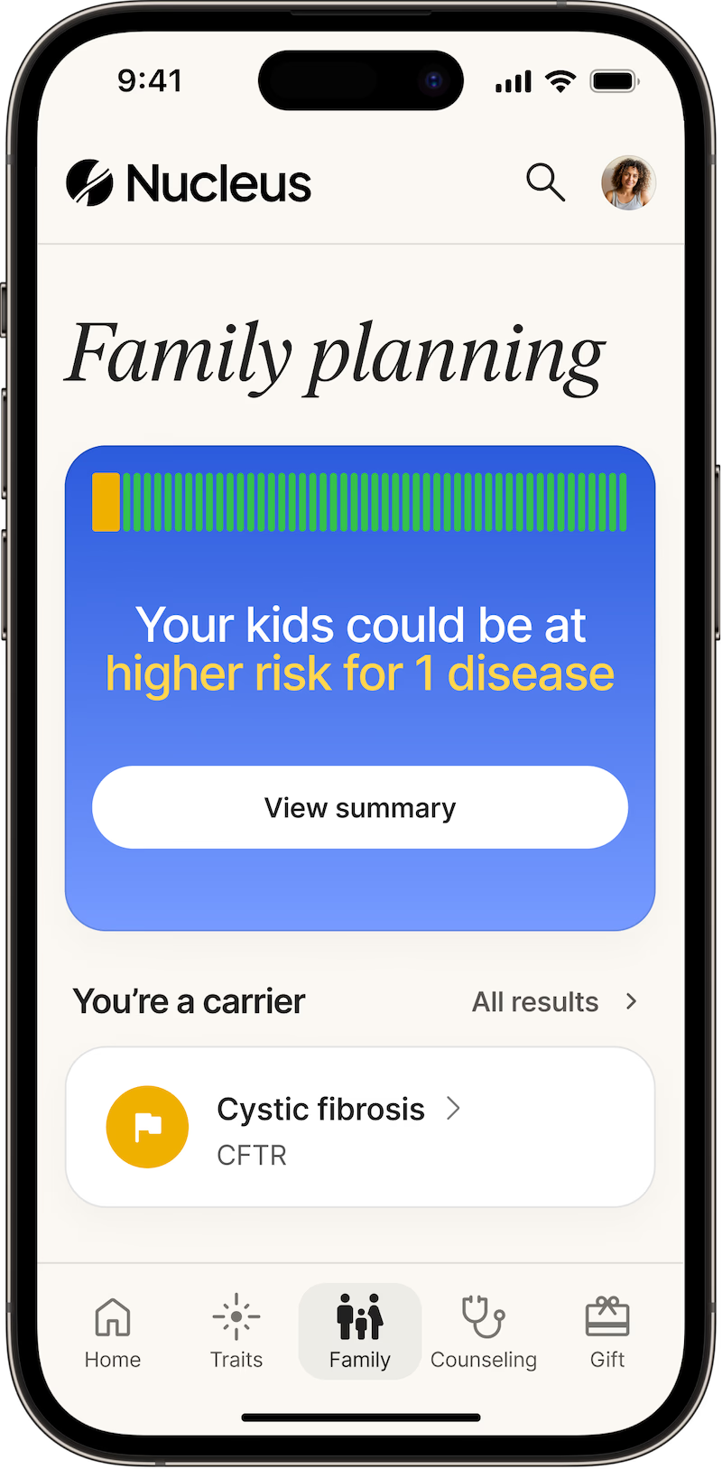 test informatividad genetica
