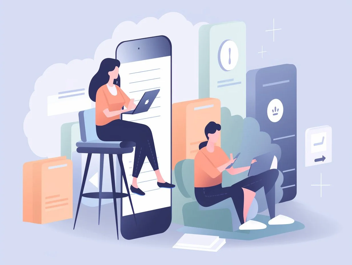 an icon of messaging