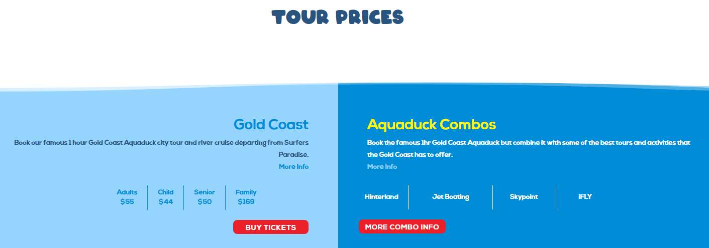 Aquaduck Tour Prices