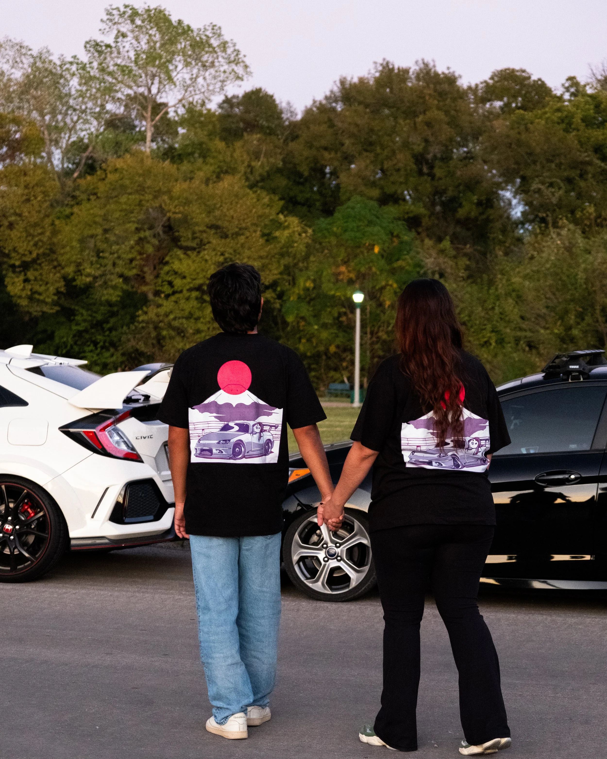 Black Honda S2000 Penguin T-Shirt