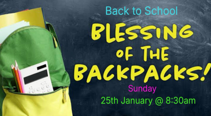 Blessing of the Backpacks!