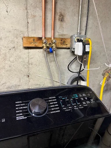 Laundry connections and piping