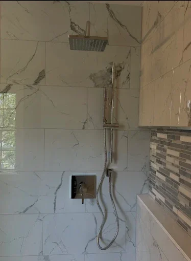 Shower fixtures and tile