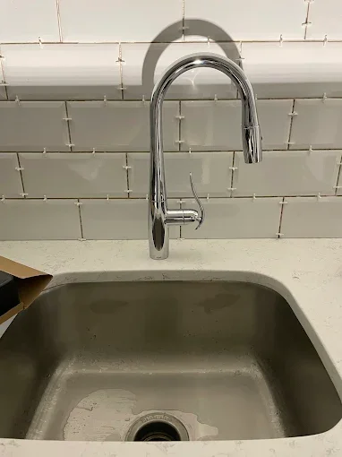 Kitchen faucet and sink