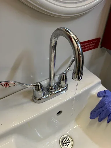 Bathroom faucet and sink